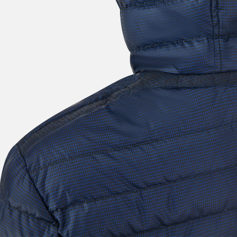 short down jacket DERECK MAN Sky Captain/Black - image number 6 | GEOX