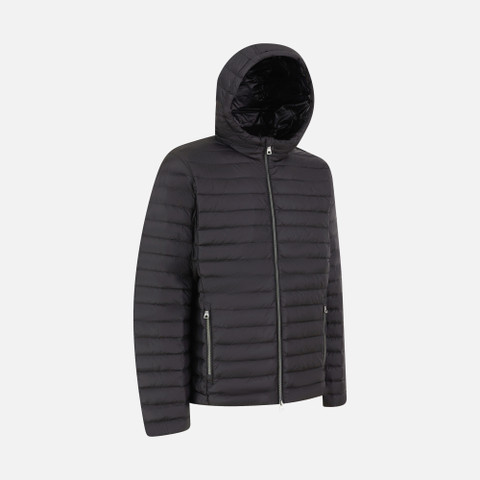short down jacket WARRENS MAN Black - image number 2 | GEOX