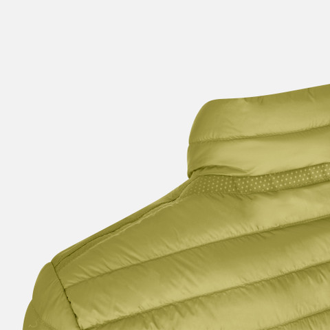 short down jacket WARRENS MAN Green olive - image number 6 | GEOX
