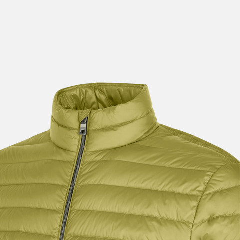 short down jacket WARRENS MAN Green olive - image number 7 | GEOX