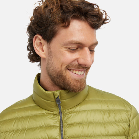 short down jacket WARRENS MAN Green olive - image number 8 | GEOX