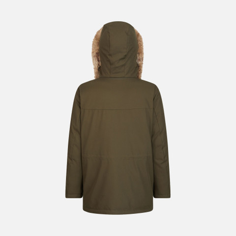 long parka NORWOLK MAN Olive night - image number 4 | GEOX