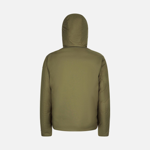 jacket with hood SAPIENZA MAN Olive night - image number 4 | GEOX