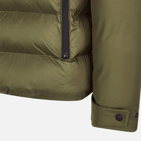 jacket with hood SAPIENZA MAN Olive night - image number 7 | GEOX