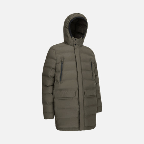 Full-length quilted coat SPHERICA MAN Rosin - image number 2 | GEOX