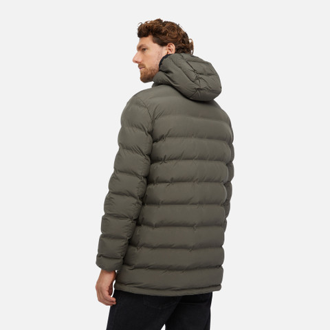 Full-length quilted coat SPHERICA MAN Rosin - image number 5 | GEOX
