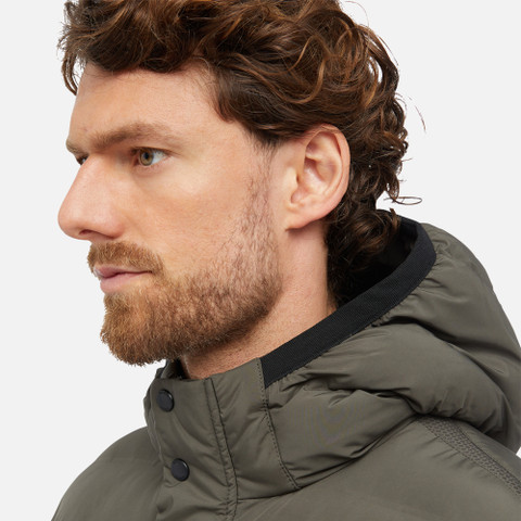 Full-length quilted coat SPHERICA MAN Rosin - image number 8 | GEOX