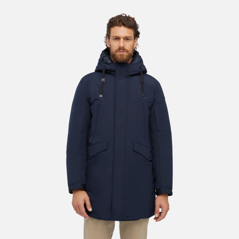 synthetic down jacket VELLETRI MAN Sky captain - image number 1 | GEOX
