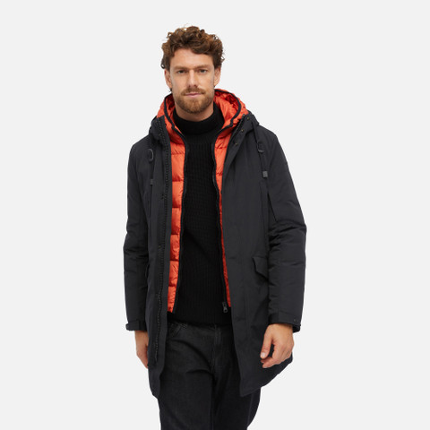 long parka VELLETRI MAN Black - image number 3 | GEOX
