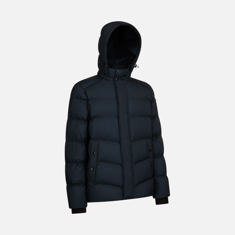 Geox® SANDFORD: Jacket With Hood dark blue Man | Geox®