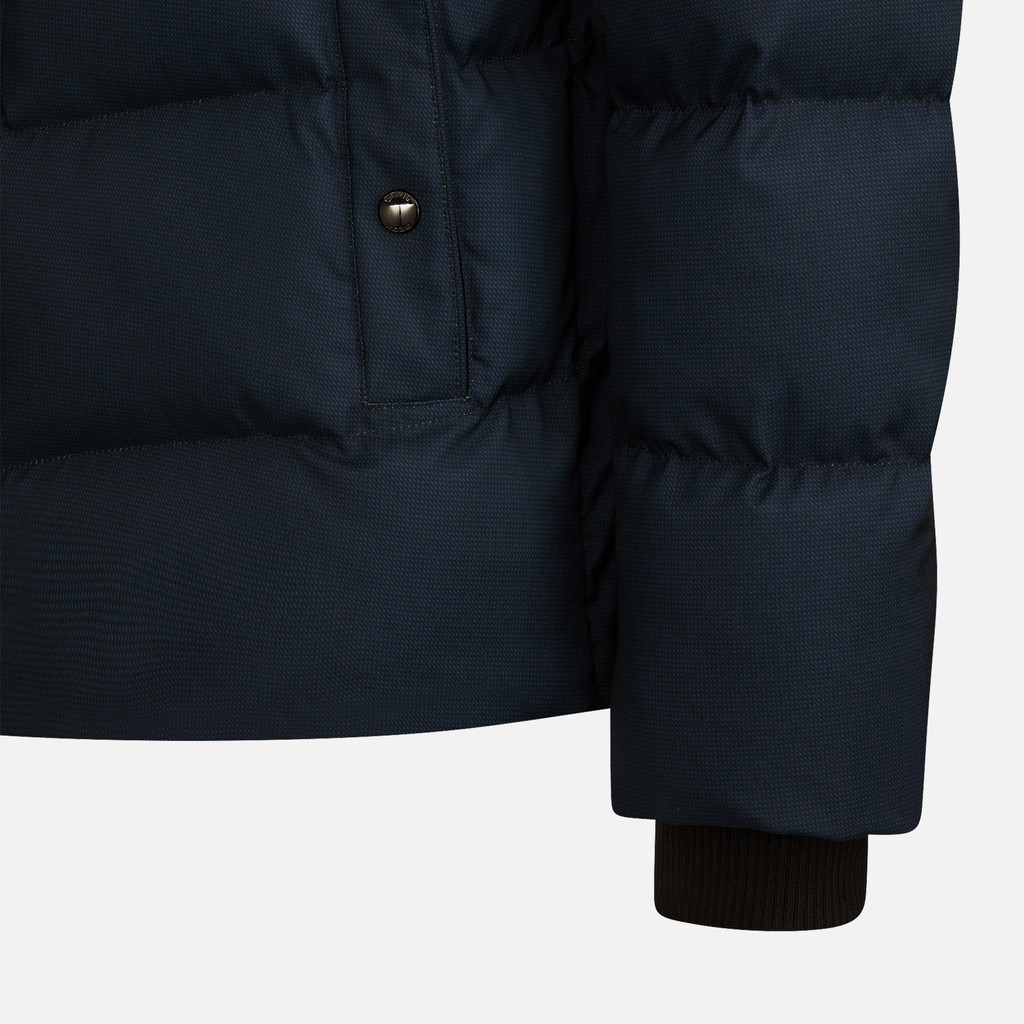 Geox® SANDFORD: Jacket With Hood dark blue Man | Geox®