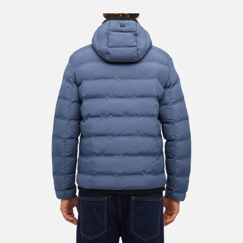 jacket with hood SPHERICA MAN Vintage indigo - image number 5 | GEOX