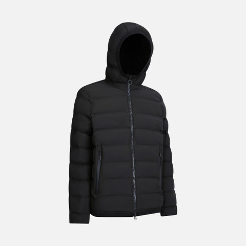 Geox® SPHERICA: Jacket With Hood black Man | Geox®