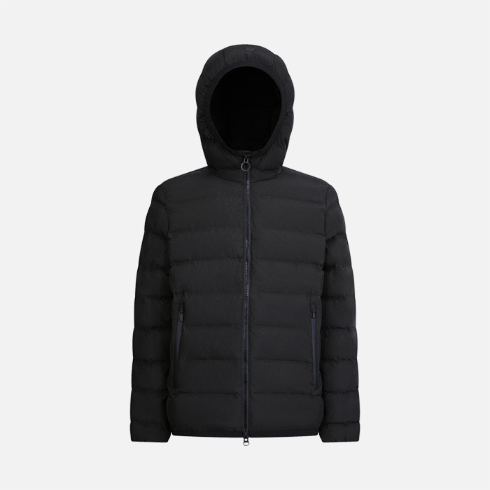 Jacket with hood SPHERICA MAN Black | GEOX