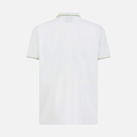 polo shirt POLO MAN Optic White - image number 4 | GEOX