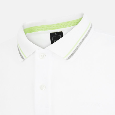polo shirt POLO MAN Optic White - image number 7 | GEOX