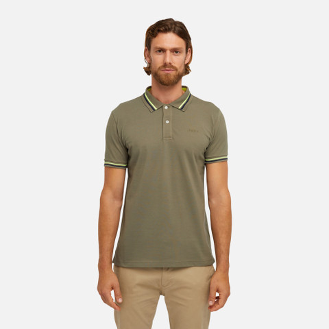 polo shirt POLO MAN Deep olive green - image number 1 | GEOX
