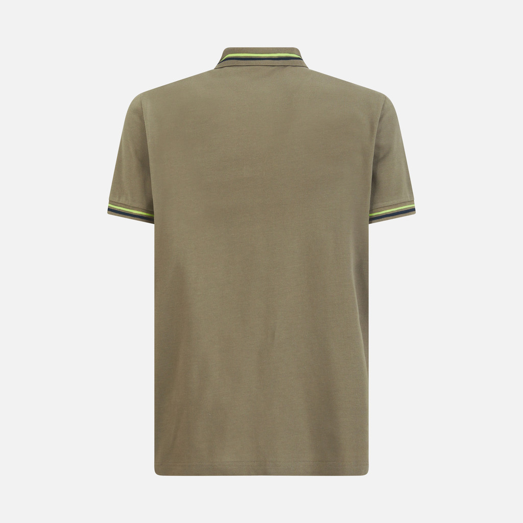 polo shirt POLO MAN Deep olive green - image number 4 | GEOX