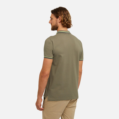 polo shirt POLO MAN Deep olive green - image number 5 | GEOX