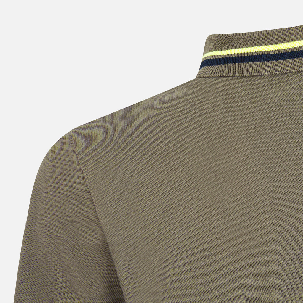 polo shirt POLO MAN Deep olive green - image number 6 | GEOX