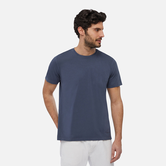 T-shirts and polo shirts T-SHIRT MAN Majolica blue | GEOX