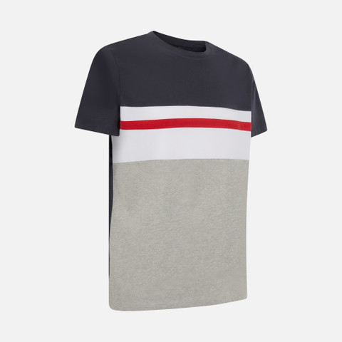 t-shirt T-SHIRT MAN Blue nights - image number 2 | GEOX