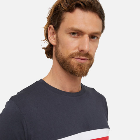 t-shirt T-SHIRT MAN Blue nights - image number 8 | GEOX