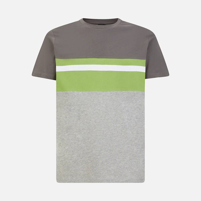 T-shirt T-SHIRT HOMME Gris anthracite/Gris ciné | GEOX