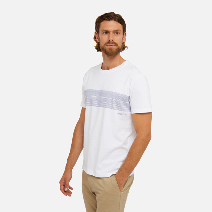 T-shirt T-SHIRT MAN Optic White | GEOX