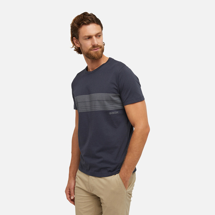 T-shirts and polo shirts T-SHIRT MAN Blue nights | GEOX