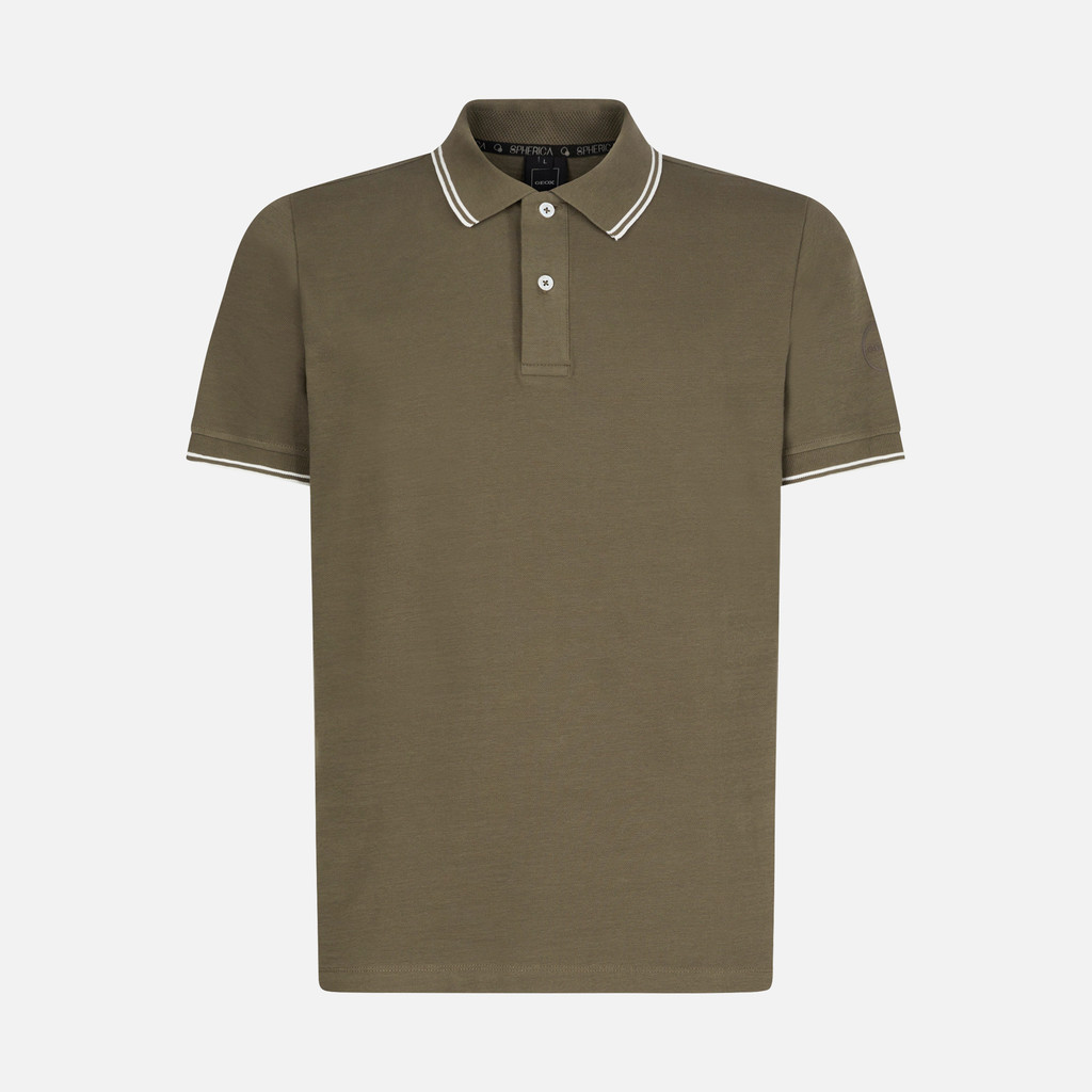 GEOX Polo Man Deep Olive Green