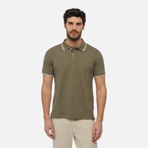 polo shirt POLO MAN Deep olive green - image number 1 | GEOX