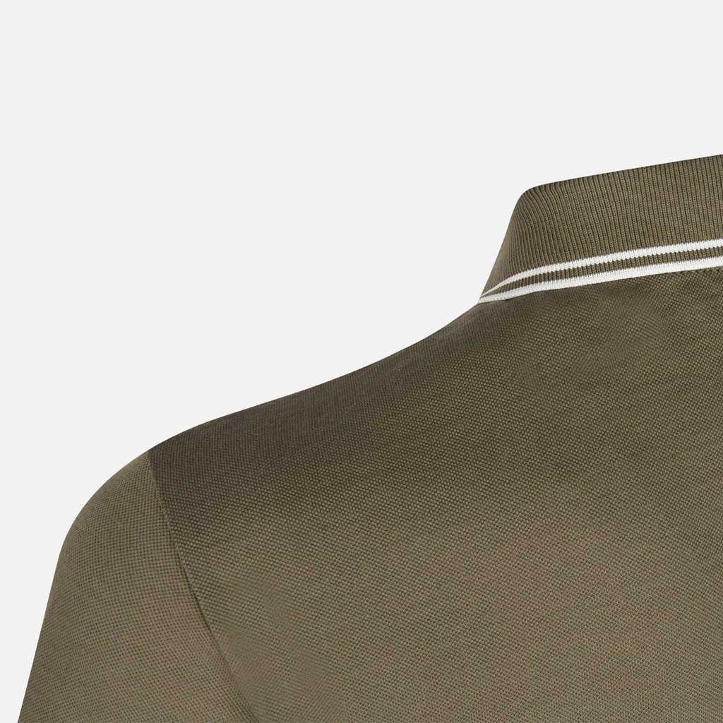 polo shirt POLO MAN Deep olive green - image number 6 | GEOX