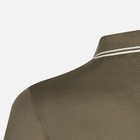 polo shirt POLO MAN Deep olive green - image number 6 | GEOX