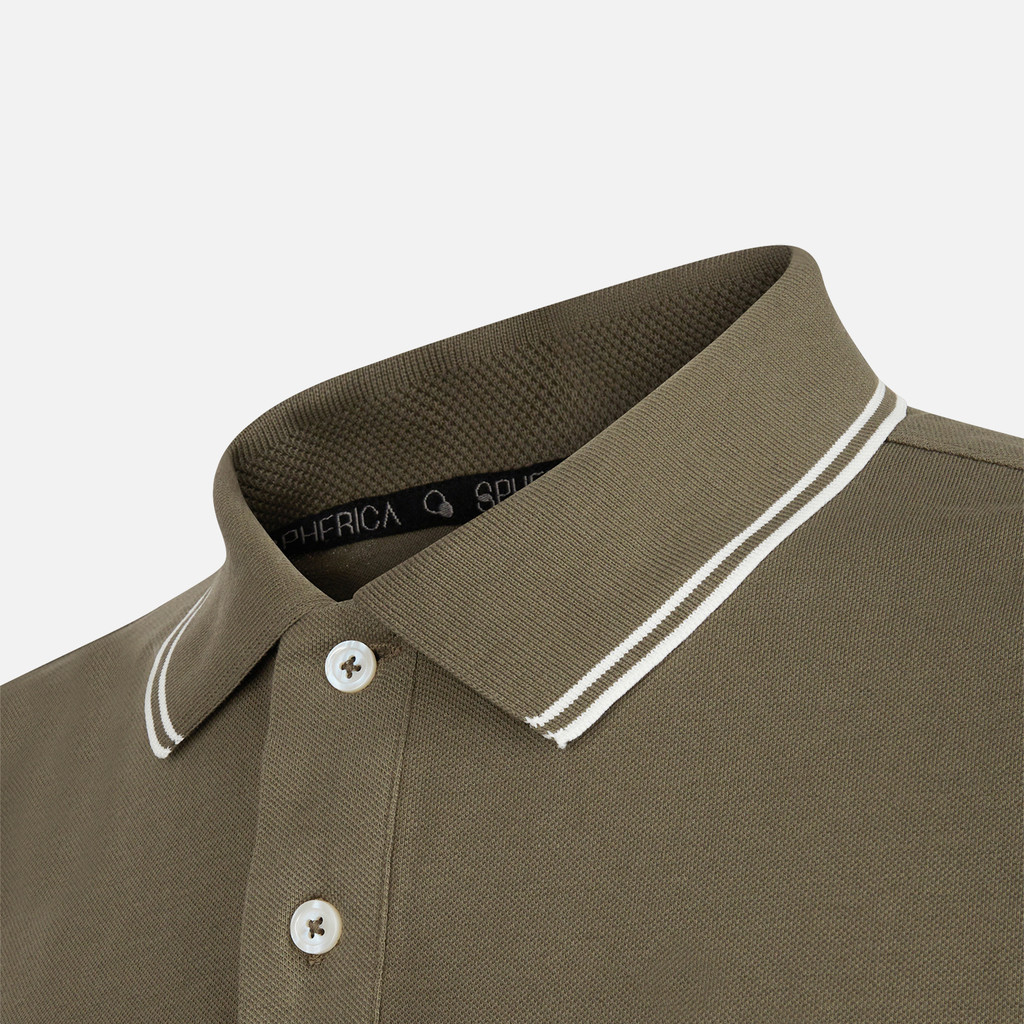 polo shirt POLO MAN Deep olive green - image number 7 | GEOX