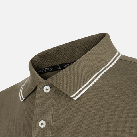 polo shirt POLO MAN Deep olive green - image number 7 | GEOX
