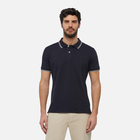 polo shirt POLO MAN Blue nights - image number 1 | GEOX