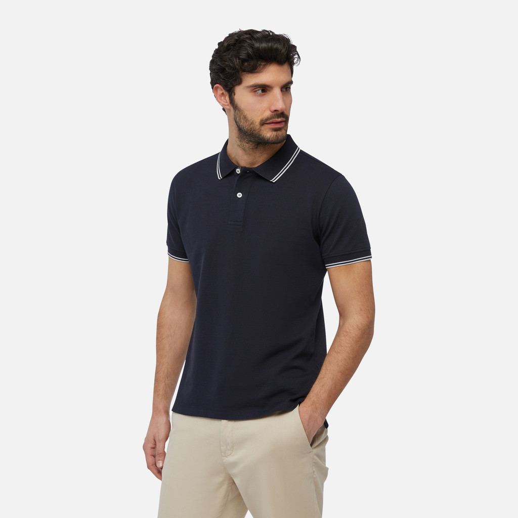 polo shirt POLO MAN Blue nights - image number 3 | GEOX