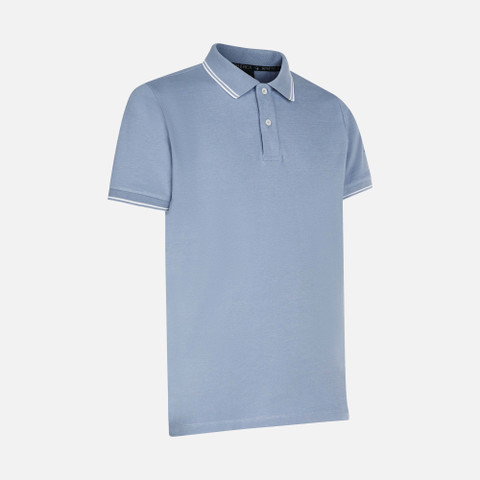 polo shirt POLO MAN Faded denim - image number 2 | GEOX