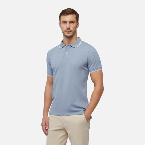 polo shirt POLO MAN Faded denim - image number 3 | GEOX