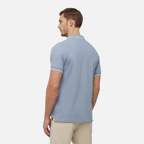 polo shirt POLO MAN Faded denim - image number 5 | GEOX