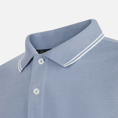 polo shirt POLO MAN Faded denim - image number 7 | GEOX