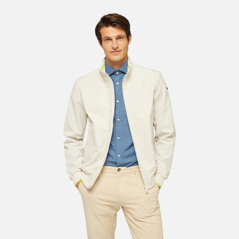 bomber jacket VINCIT MAN Moonstruck/Br.Chartr - image number 3 | GEOX