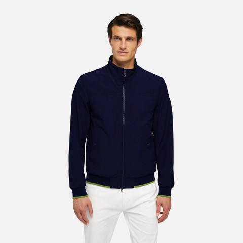 bomber jacket VINCIT MAN Estate Blue/Bright Chart - image number 1 | GEOX