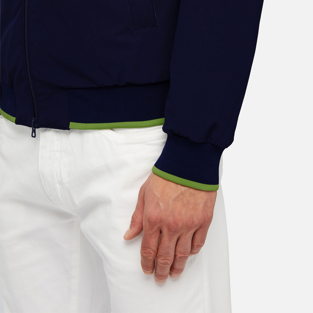 bomber jacket VINCIT MAN Estate Blue/Bright Chart - image number 8 | GEOX