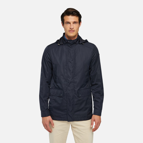 jacket with hood TEVERE MAN Sky captain - image number 1 | GEOX