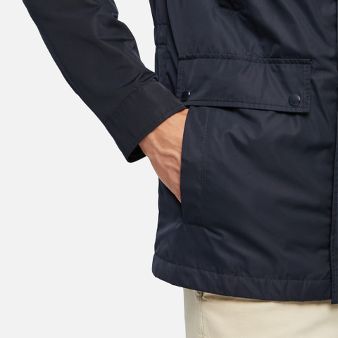 jacket with hood TEVERE MAN Sky captain - image number 8 | GEOX