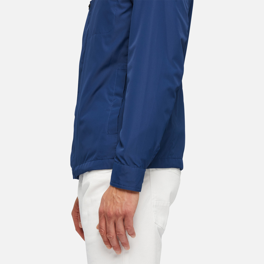 Geox® JHARROD: Men's estate blue Mid-Season Jacket | Geox®