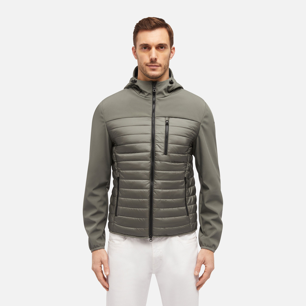 short parka SAPIENZA MAN Agave Green/Agave Green - image number 1 | GEOX