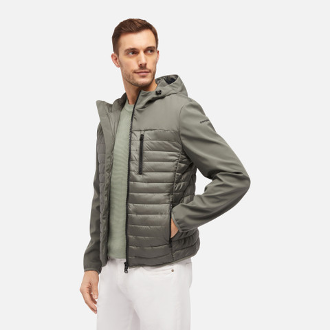 short parka SAPIENZA MAN Agave Green/Agave Green - image number 3 | GEOX